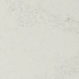 A close-up of a light gray marble surface with subtle veining and texture.