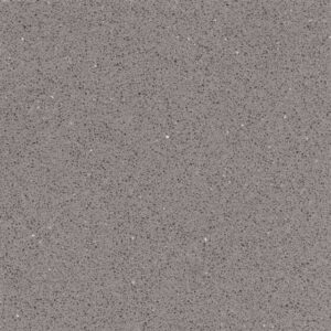 Close-up view of a gray textured surface resembling concrete or stone, with a consistent pattern of small, dark speckles evenly distributed across the entire image. The texture appears rough and grainy.