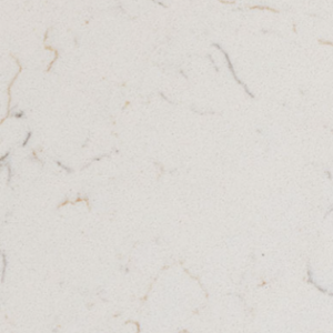 White marble texture with subtle, thin gray and beige veining scattered throughout. The surface appears smooth and polished, conveying a clean and elegant look.