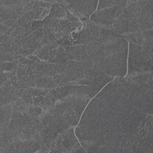 A close-up view of a dark gray slate texture with subtle white veining and rough surface patterns.