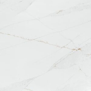 Light marble surface with subtle veining patterns in gray and delicate gold lines. The texture is smooth and polished, providing an elegant appearance typical of high-quality marble slabs.